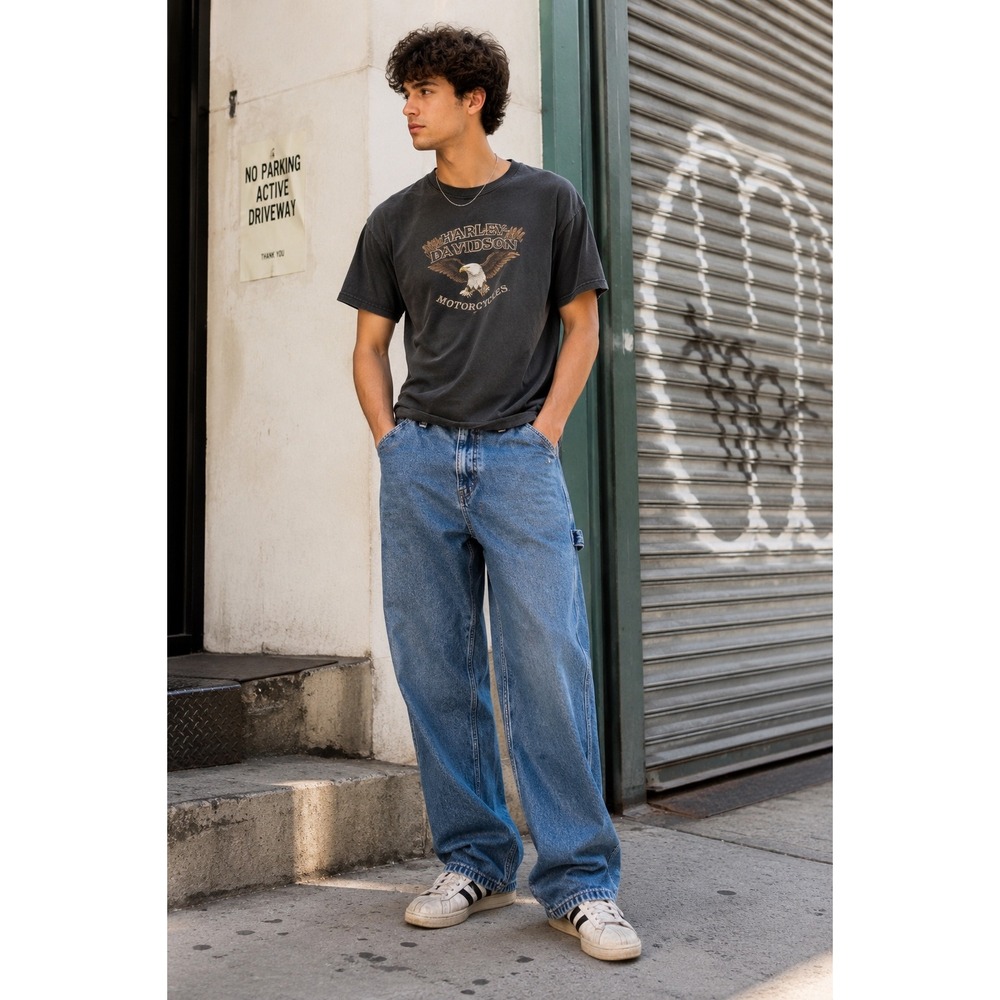 Vtg 2001 Levi's 539-4620 Carpenter Jeans 32x32 (Tag 32x34) Hong‎ Kong Y2K Baggy